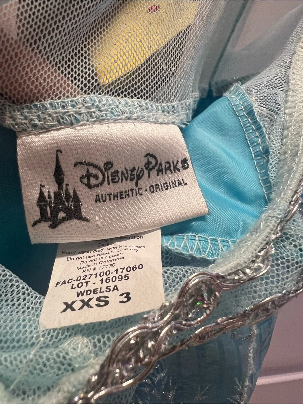 Authentic Disney Park Elsa Dress